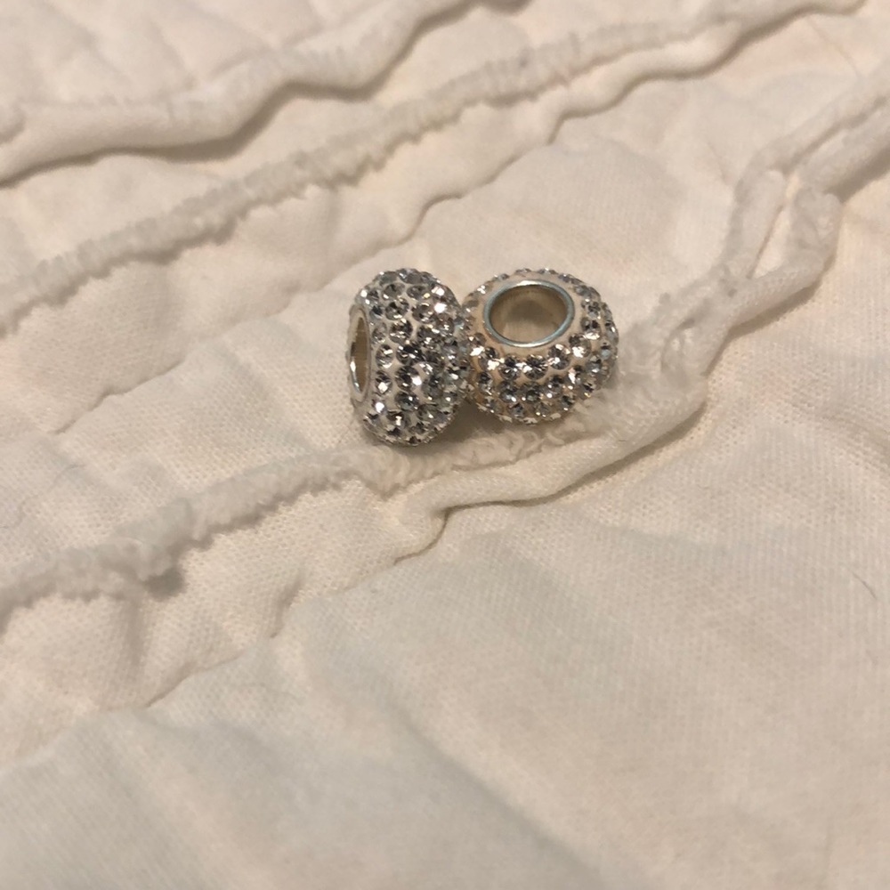 Fiora White Rhinestone Charm Bead - Picture 4 of 4